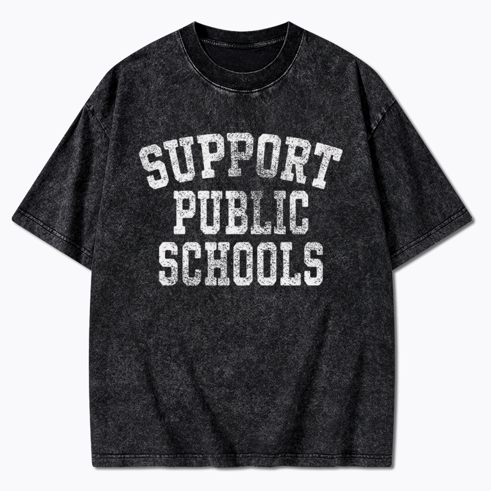Support Public Schools Washed T-Shirt