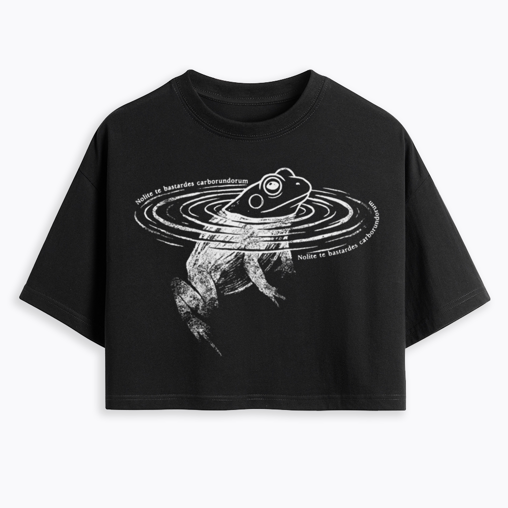 Nolite Te Bastardes Carborundorum Cropped T-Shirts