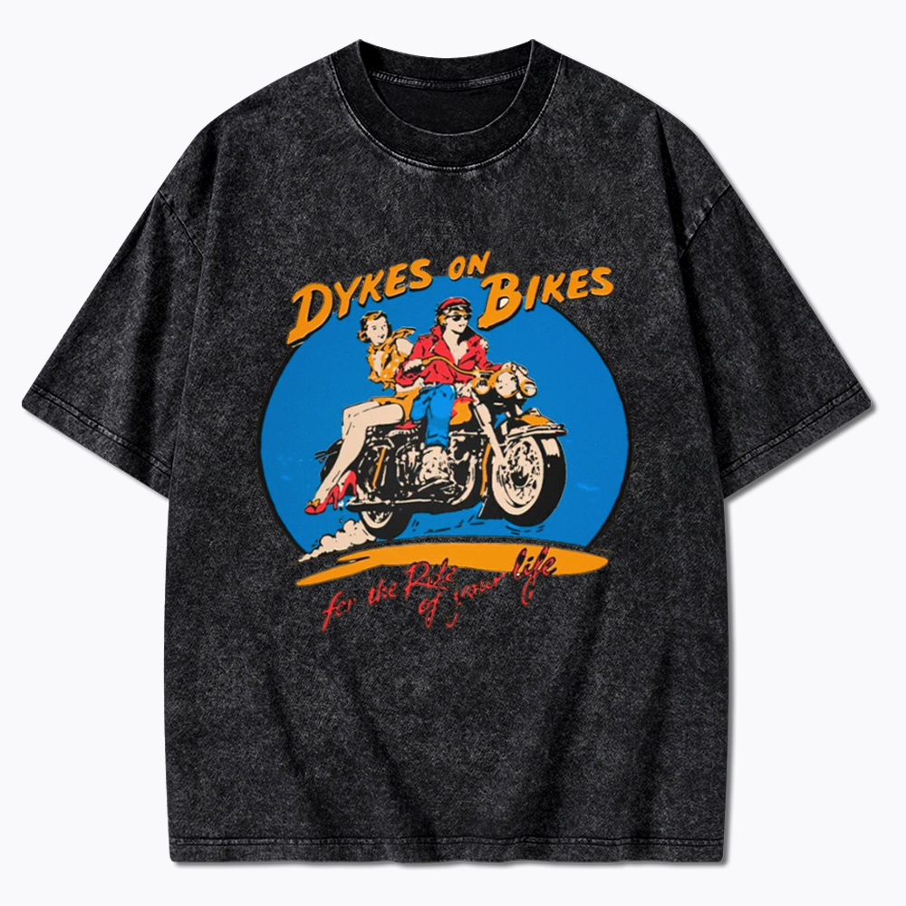 Dykes on Bikes Washed T-Shirt