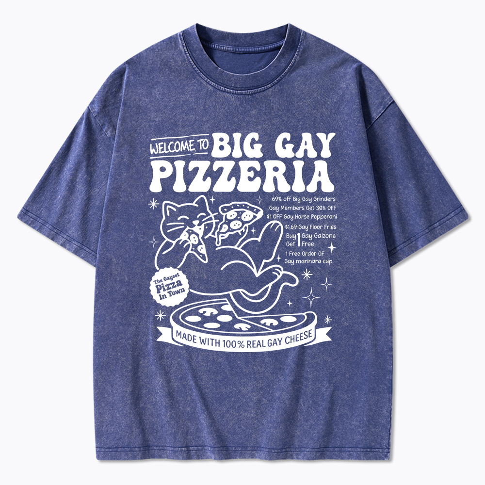 Big Gay Pizzeria Washed T-Shirt