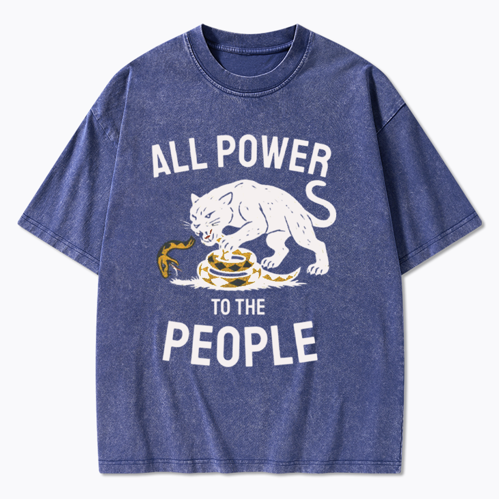 Power to the People  Washed T-Shirts