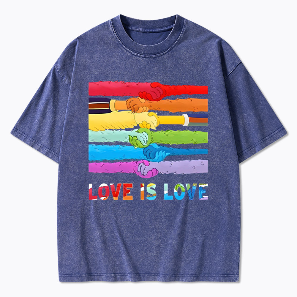 Love Is Love Washed T-Shirts