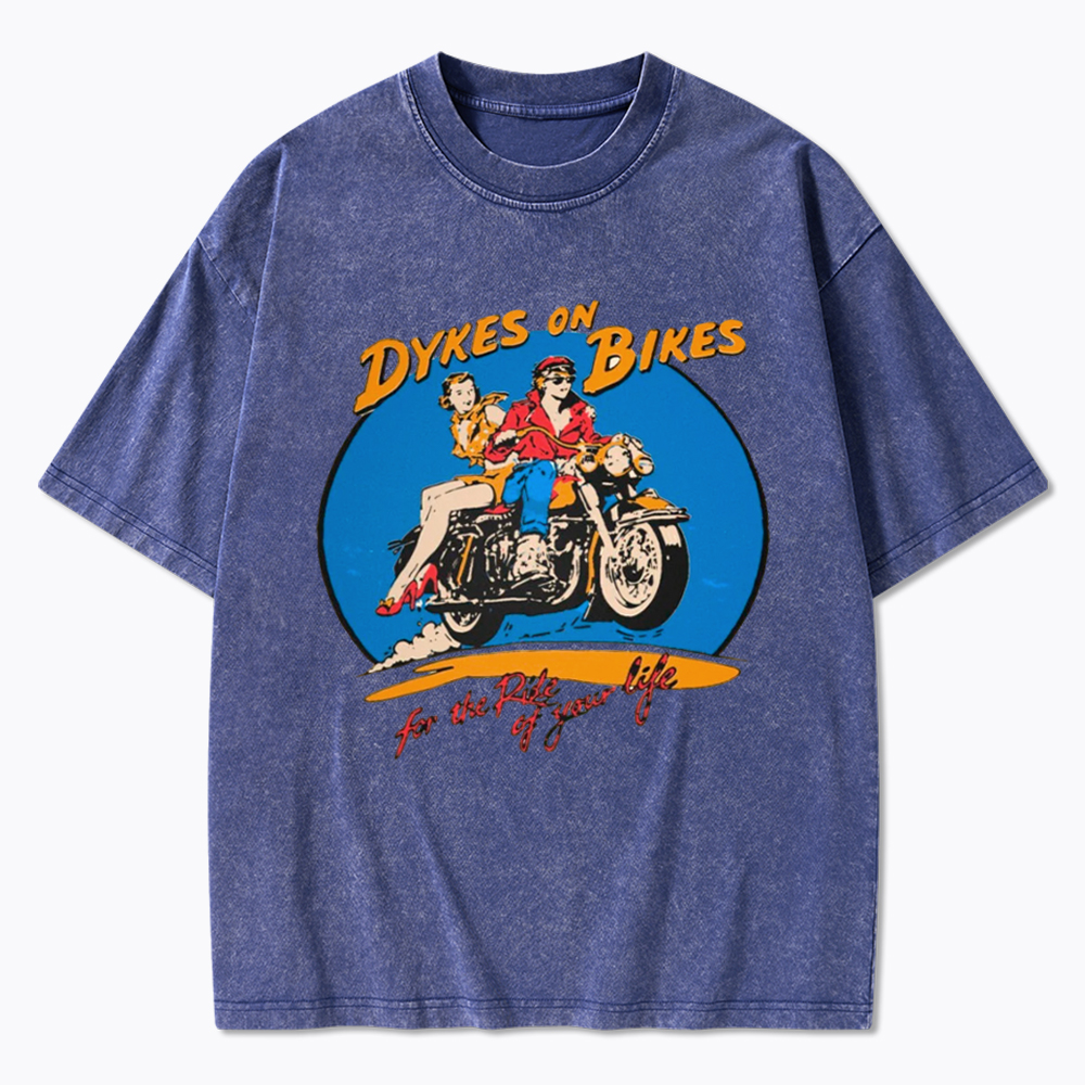 Dykes on Bikes Washed T-Shirt