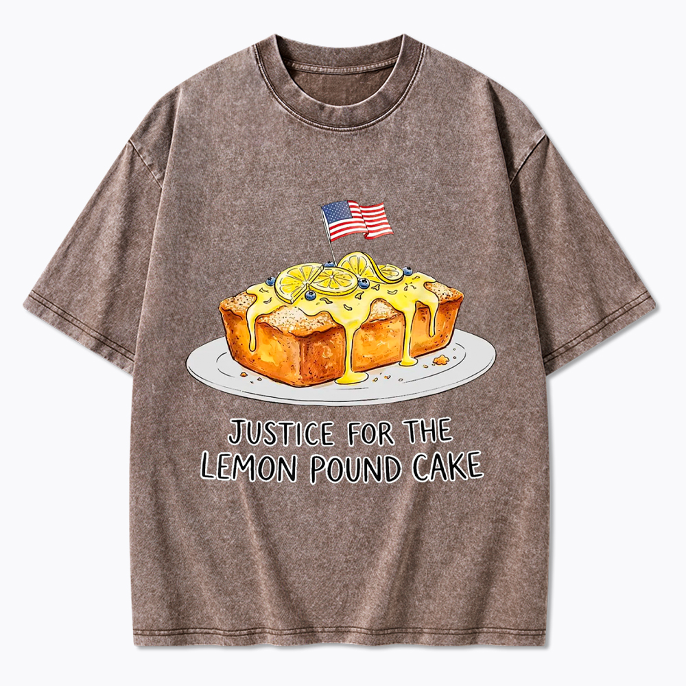 Lemon Pound Cake Washed T-Shirt