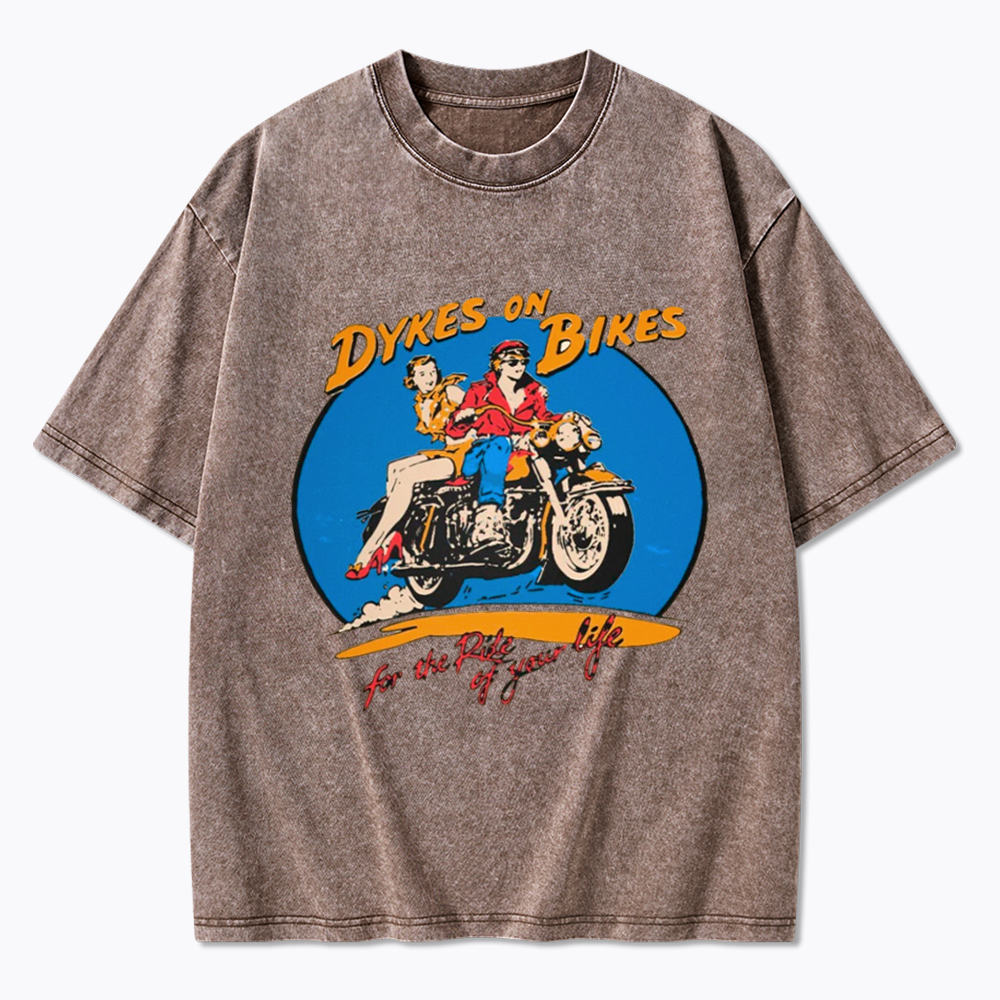 Dykes on Bikes Washed T-Shirt