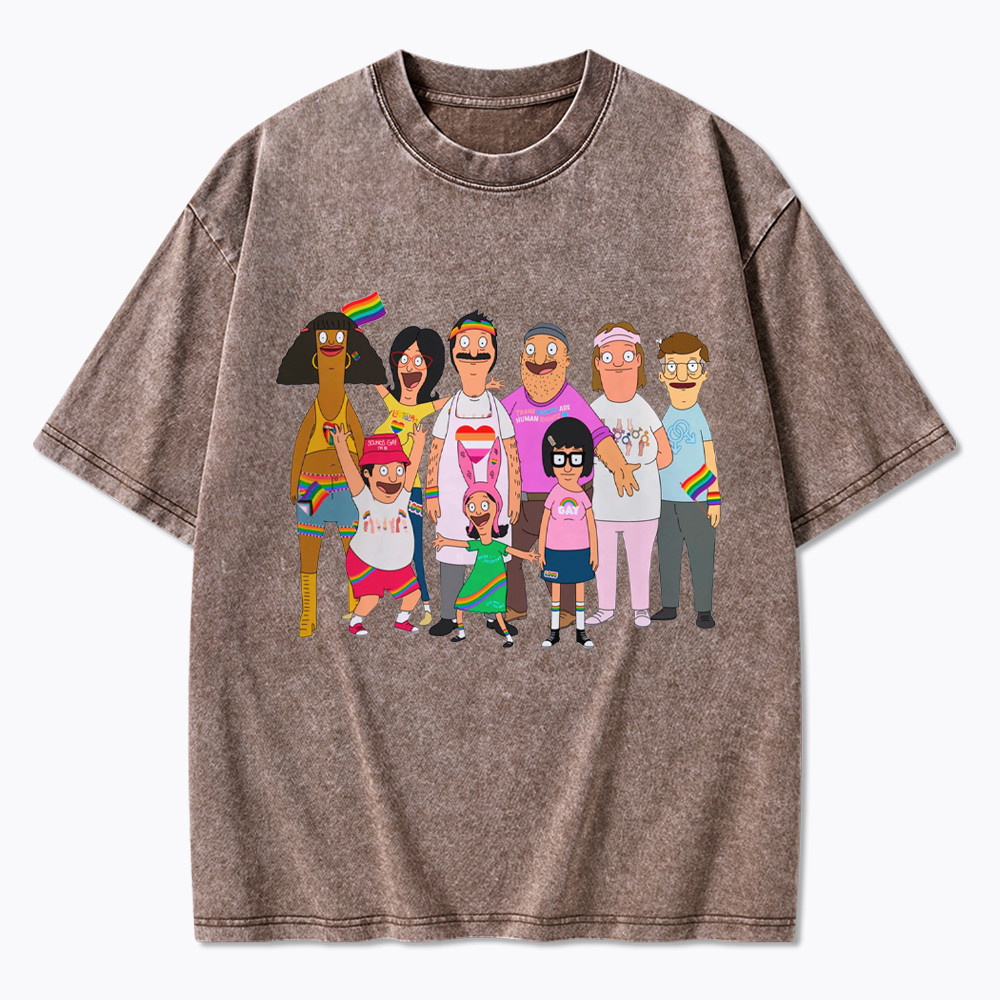 Gay Pride LGBTQIA+ Washed T-Shirt
