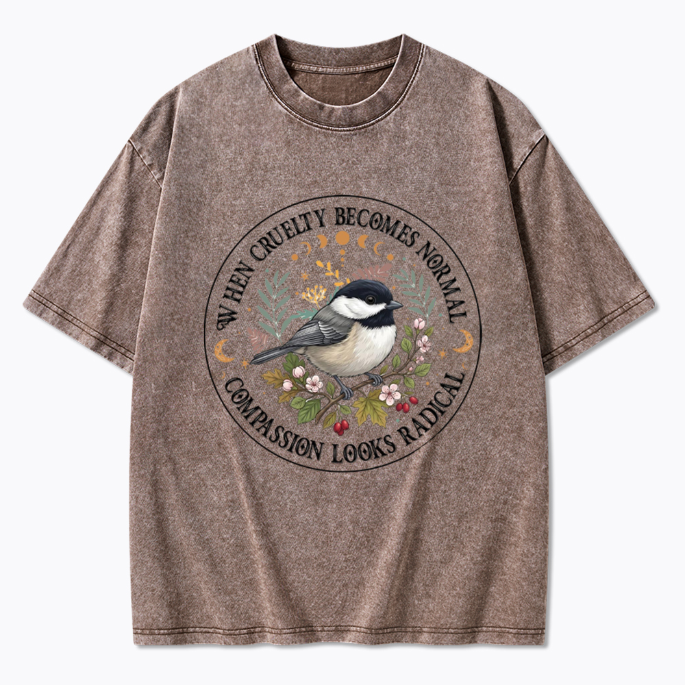 Compassion Looks Radical Washed T-Shirt
