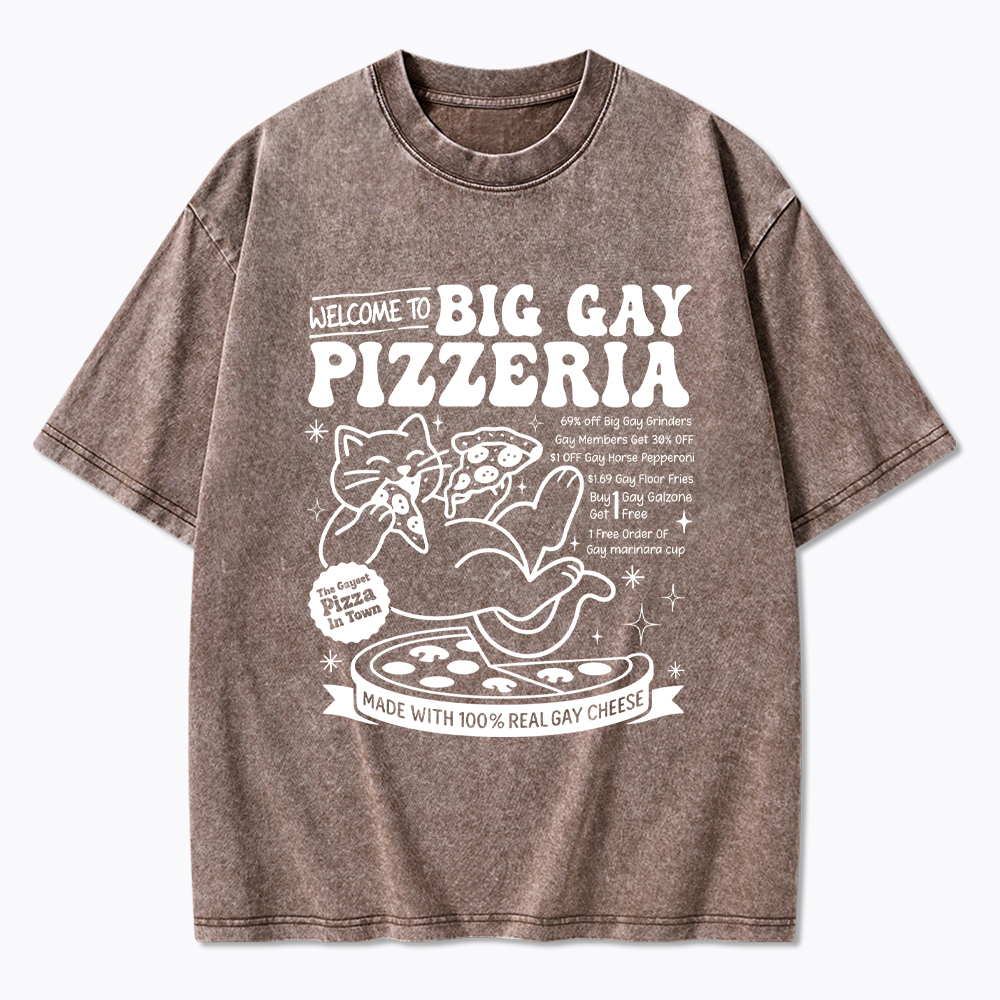 Big Gay Pizzeria Washed T-Shirt