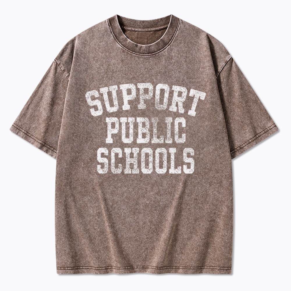 Support Public Schools Washed T-Shirt
