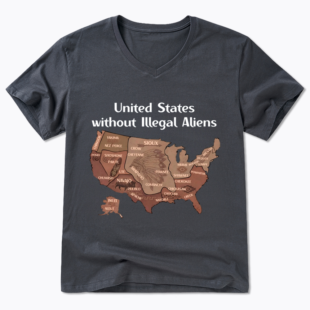 United States Without Illegal Aliens V-Neck Classic T-Shirt