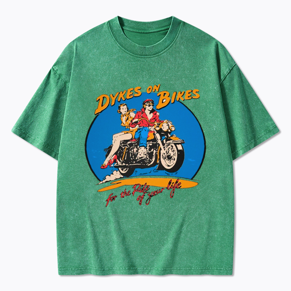 Dykes on Bikes Washed T-Shirt