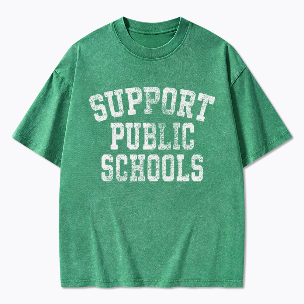 Support Public Schools Washed T-Shirt