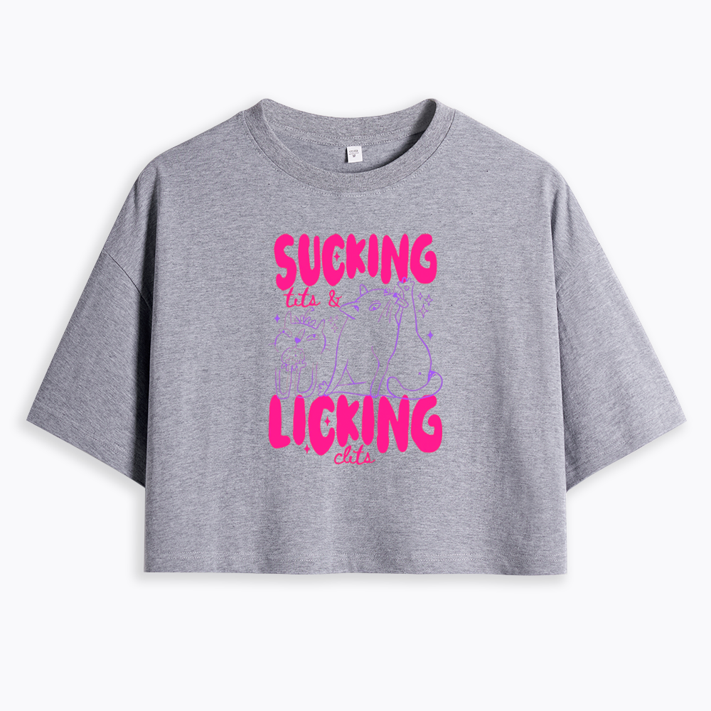 LGBT Lesbian Cat Lover Cropped T-Shirt