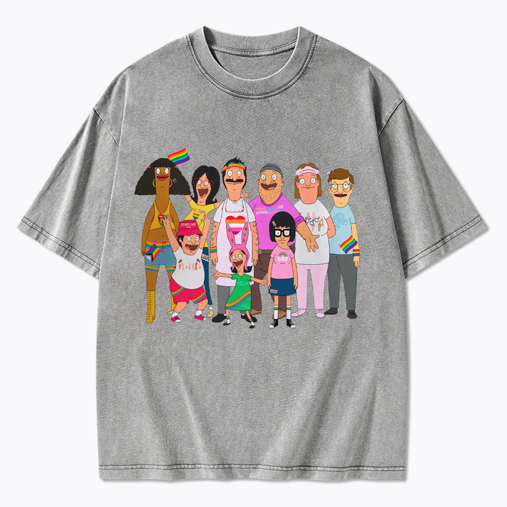 Gay Pride LGBTQIA+ Washed T-Shirt