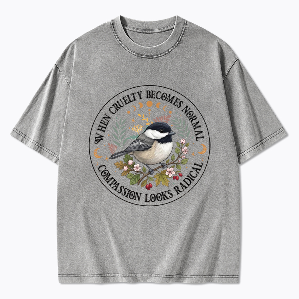 Compassion Looks Radical Washed T-Shirt