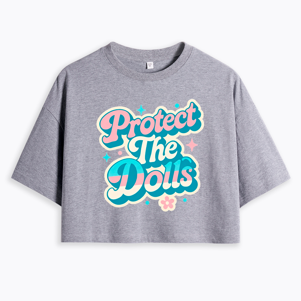 Protect The Dolls Transgender Pride Human Rights Cropped T-Shirt