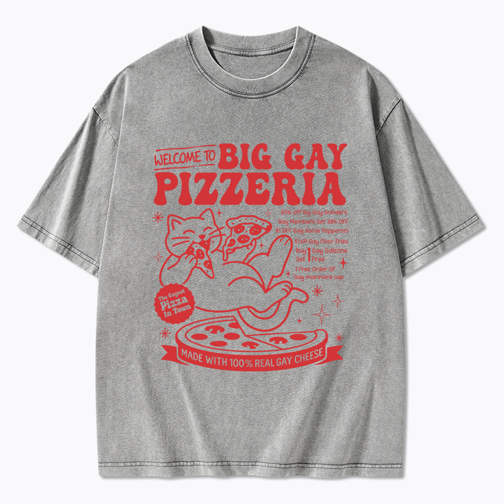 Big Gay Pizzeria Washed T-Shirt