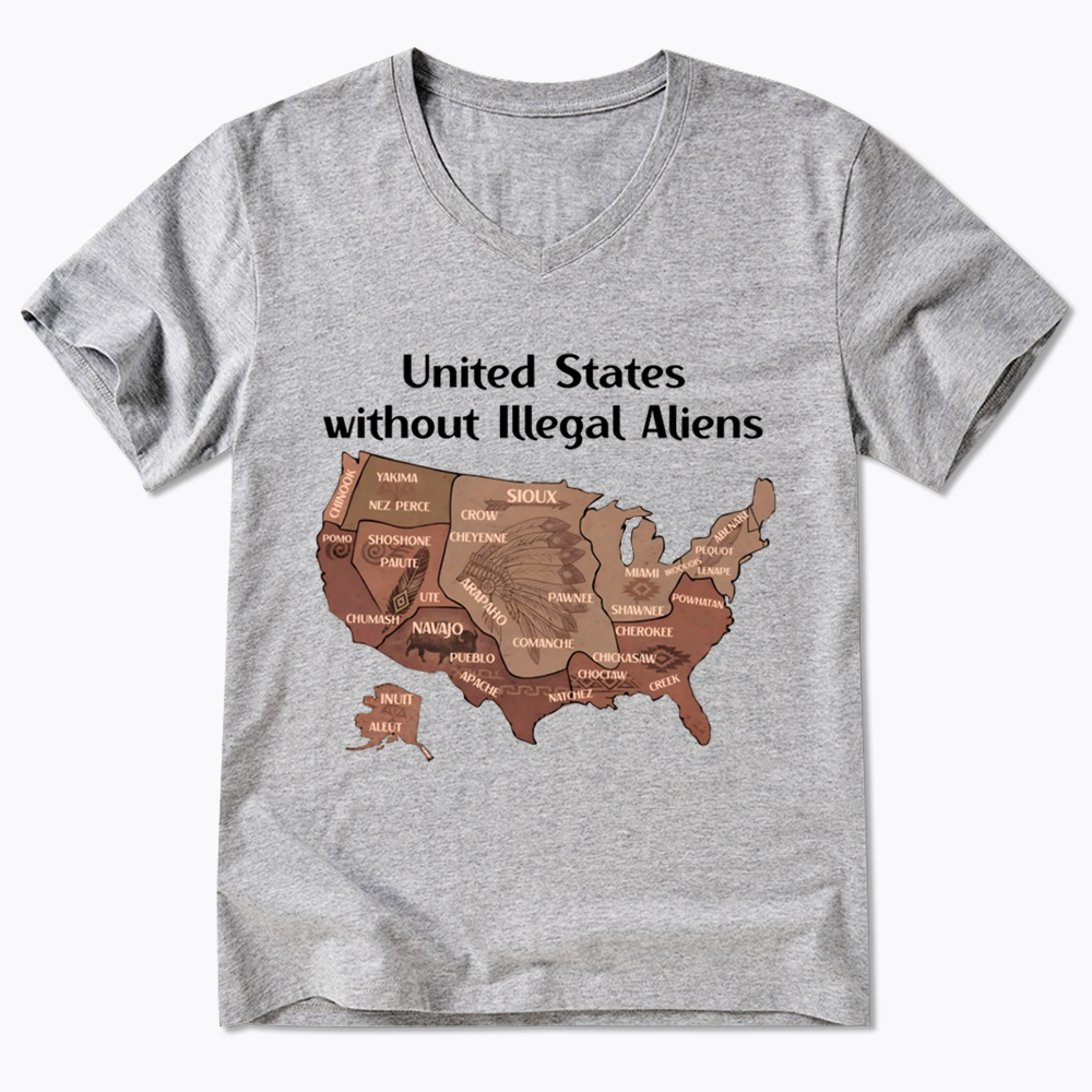 United States Without Illegal Aliens V-Neck Classic T-Shirt
