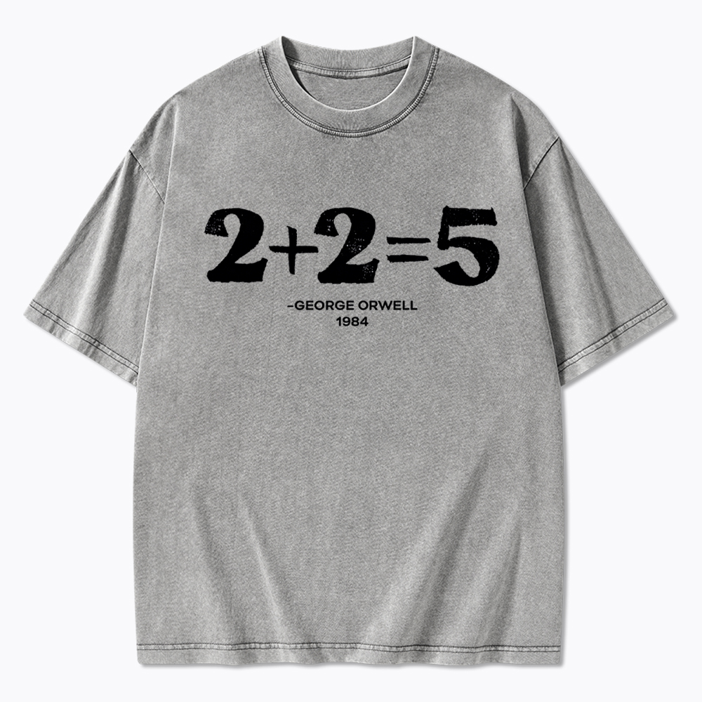 2 + 2 = 5 Washed T-Shirt
