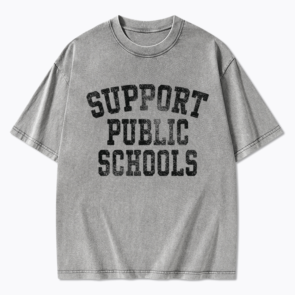 Support Public Schools Washed T-Shirt