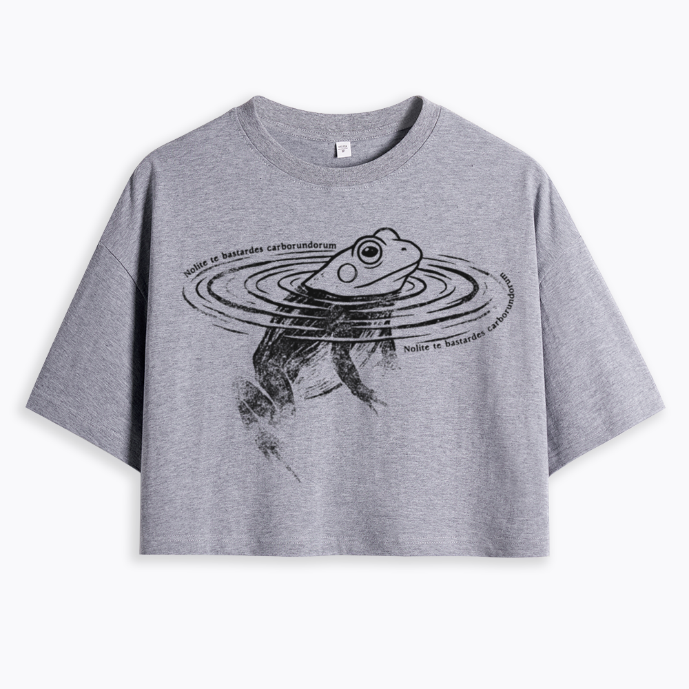 Nolite Te Bastardes Carborundorum Cropped T-Shirts