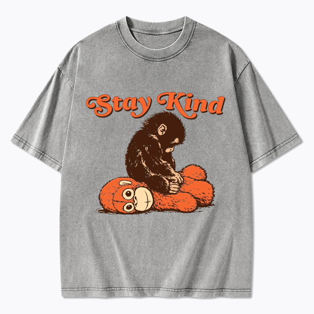 Punch Monkey Stay Kind Washed T-Shirt
