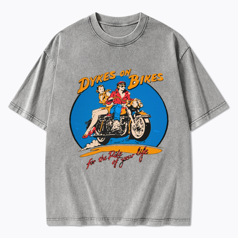 Dykes on Bikes Washed T-Shirt