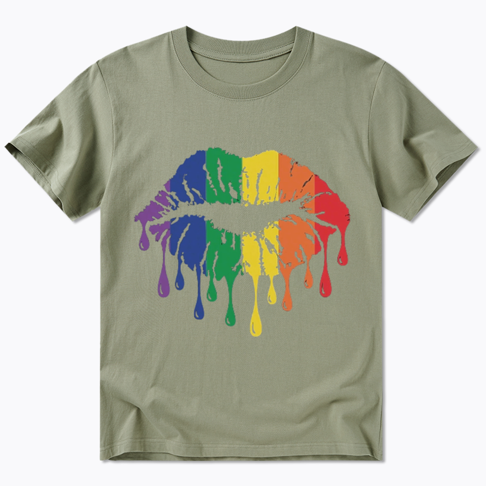 Rainbow Lips Classic T-Shirt