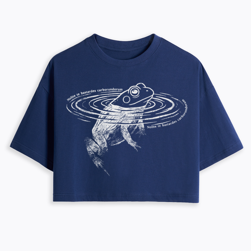 Nolite Te Bastardes Carborundorum Cropped T-Shirts