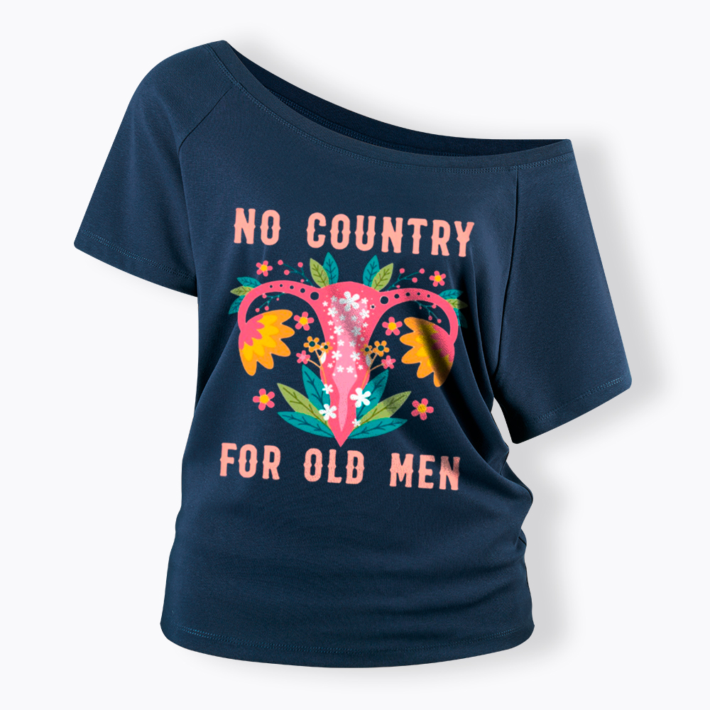 No Country For Old Men Off Shoulder T-Shirt