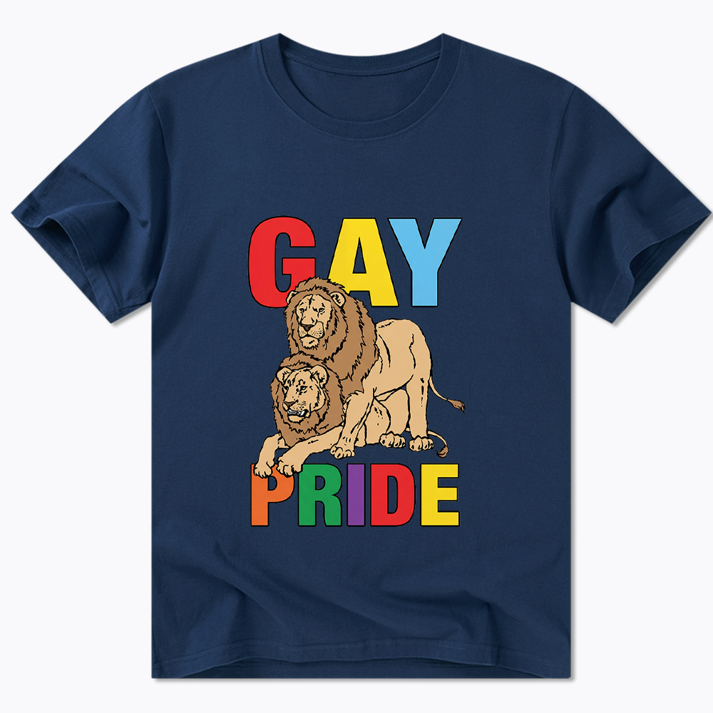 Funny Gay Pride Lion  Classic T-Shirt