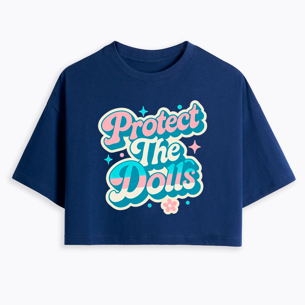 Protect The Dolls Transgender Pride Human Rights Cropped T-Shirt