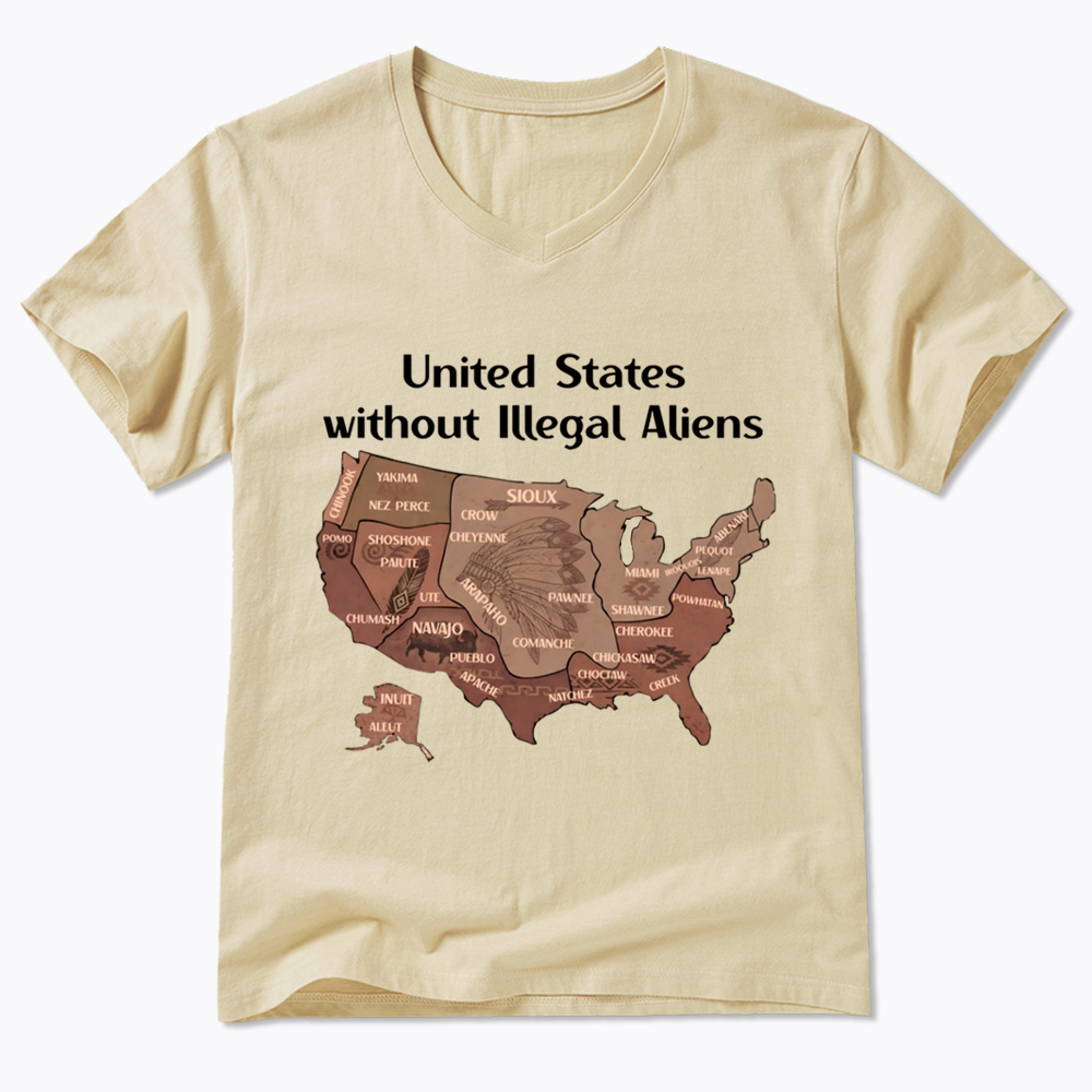 United States Without Illegal Aliens V-Neck Classic T-Shirt
