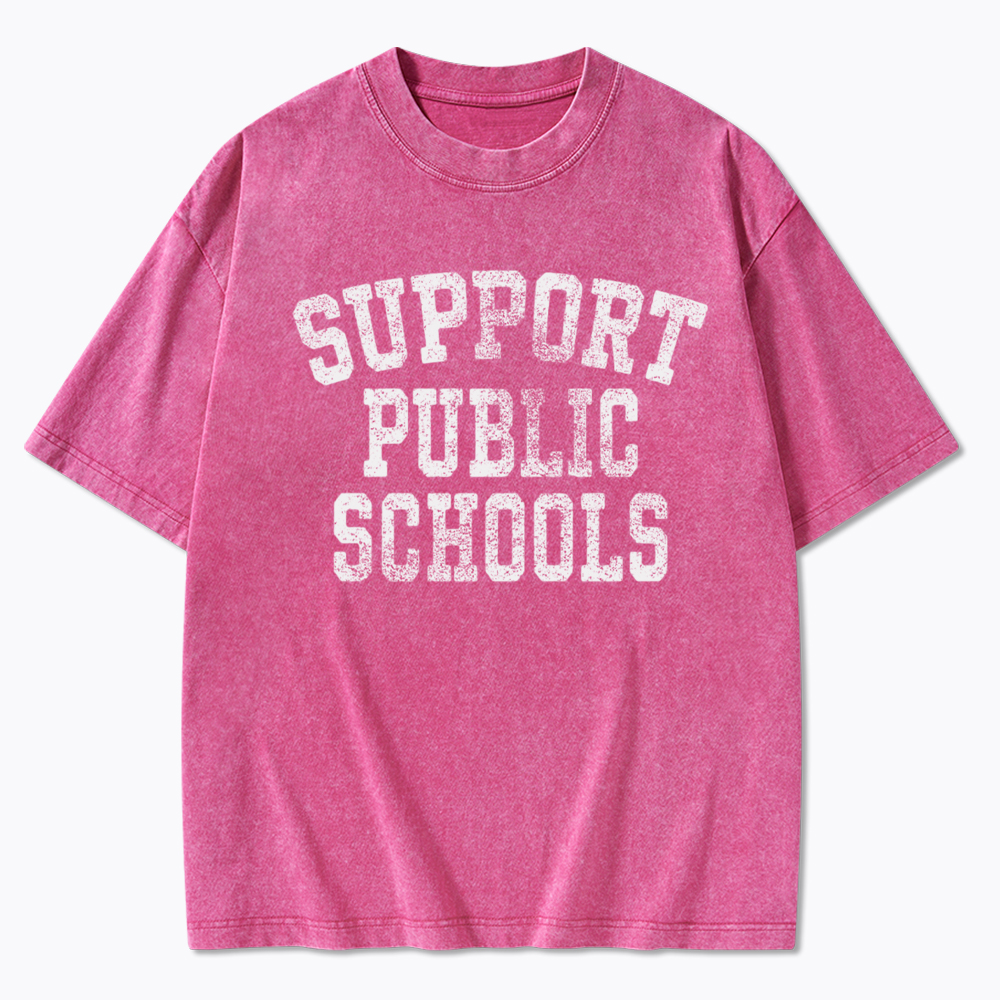 Support Public Schools Washed T-Shirt