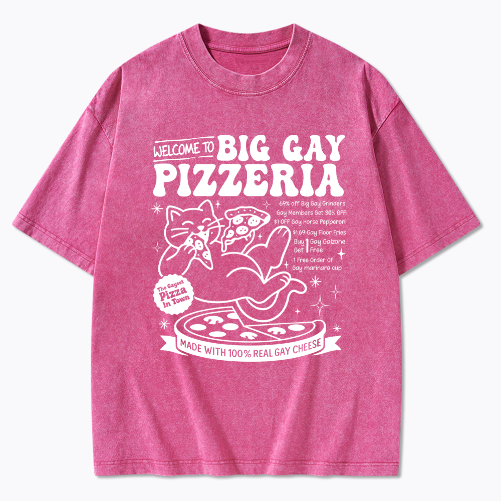 Big Gay Pizzeria Washed T-Shirt