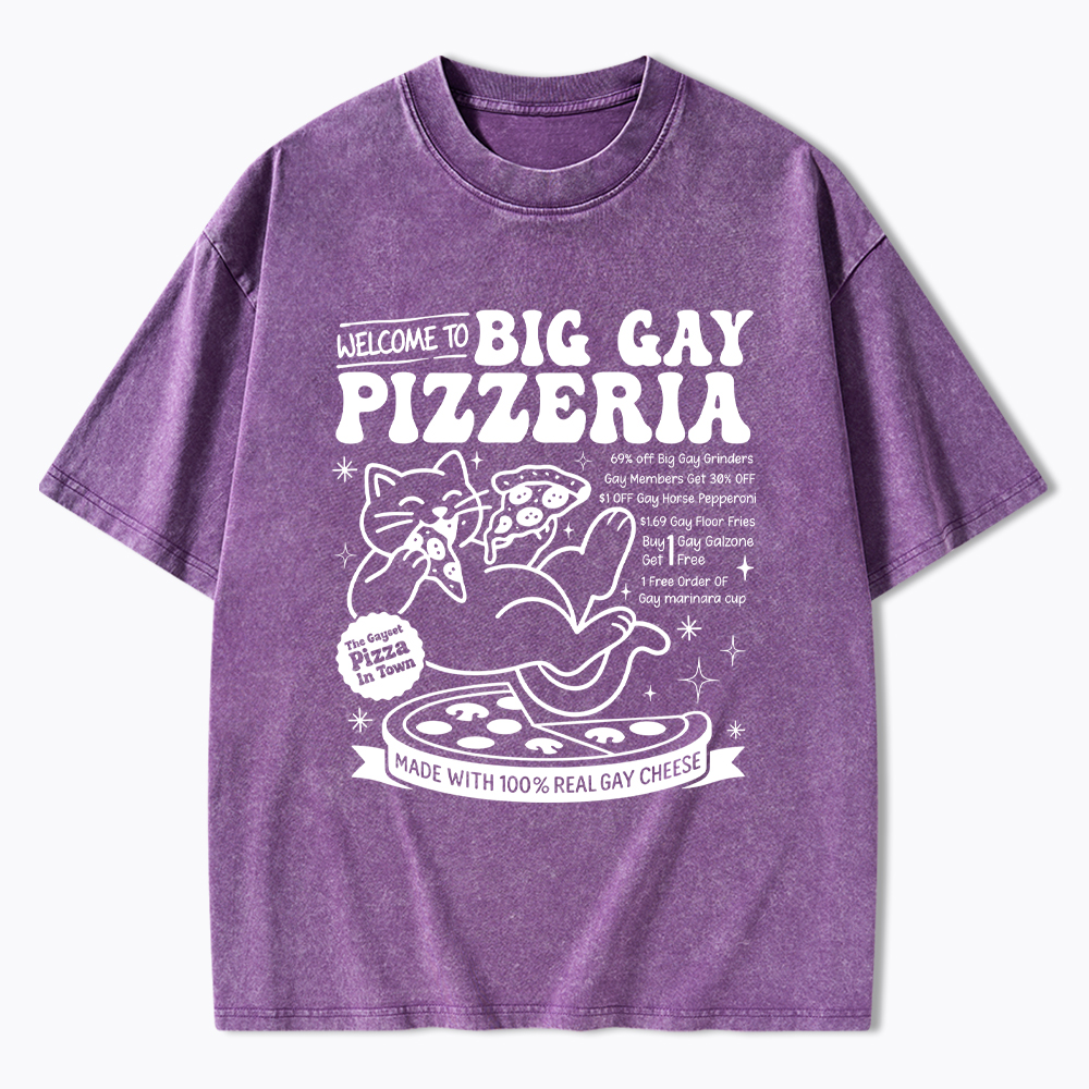 Big Gay Pizzeria Washed T-Shirt