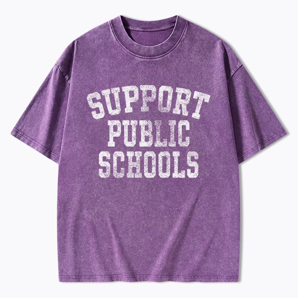 Support Public Schools Washed T-Shirt