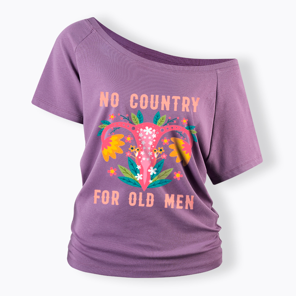 No Country For Old Men Off Shoulder T-Shirt