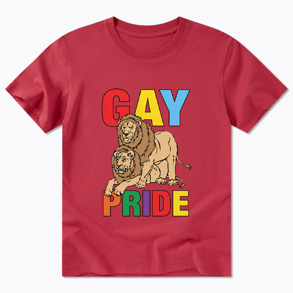 Funny Gay Pride Lion  Classic T-Shirt