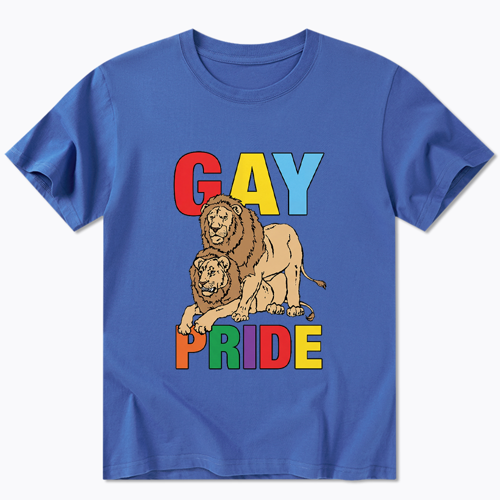 Funny Gay Pride Lion  Classic T-Shirt