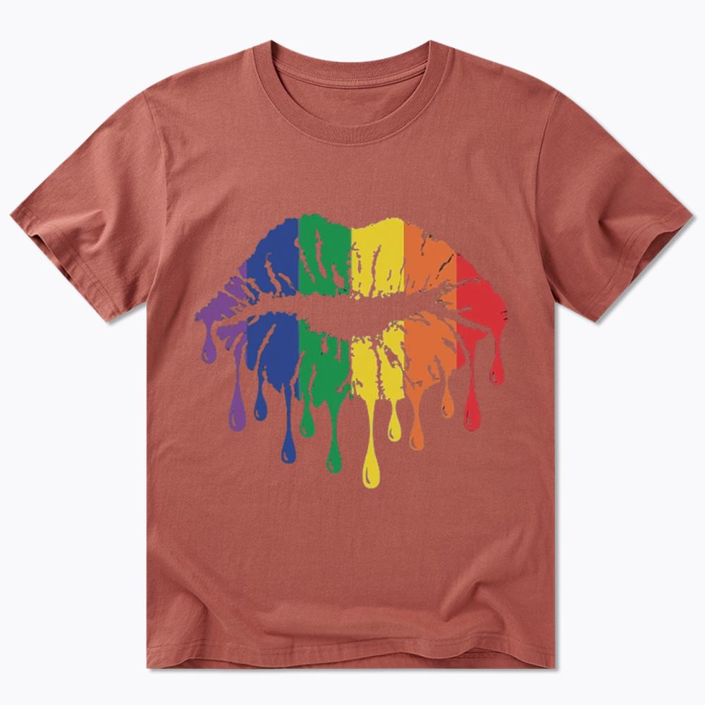 Rainbow Lips Classic T-Shirt