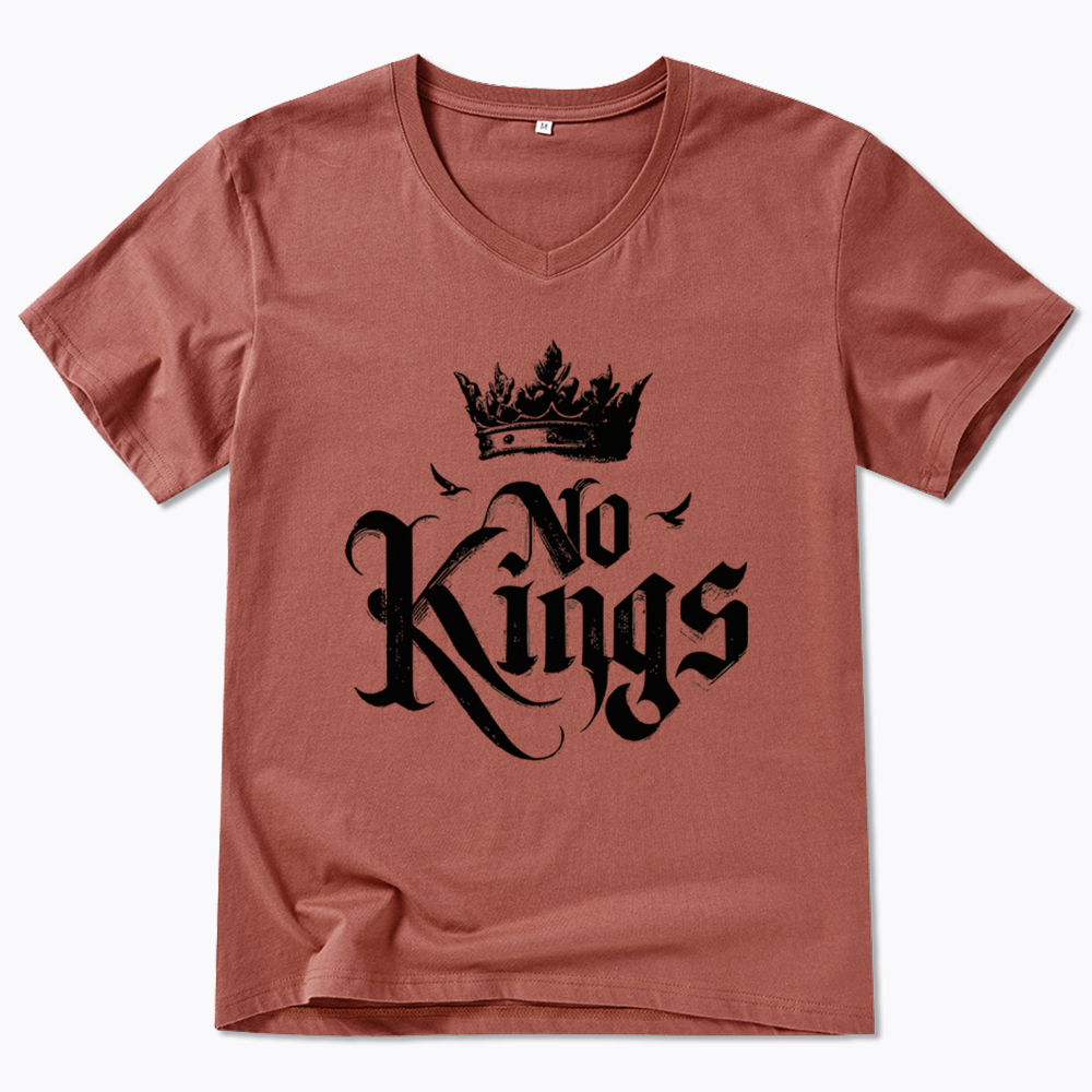 No Kings V-Neck Classic T-Shirt