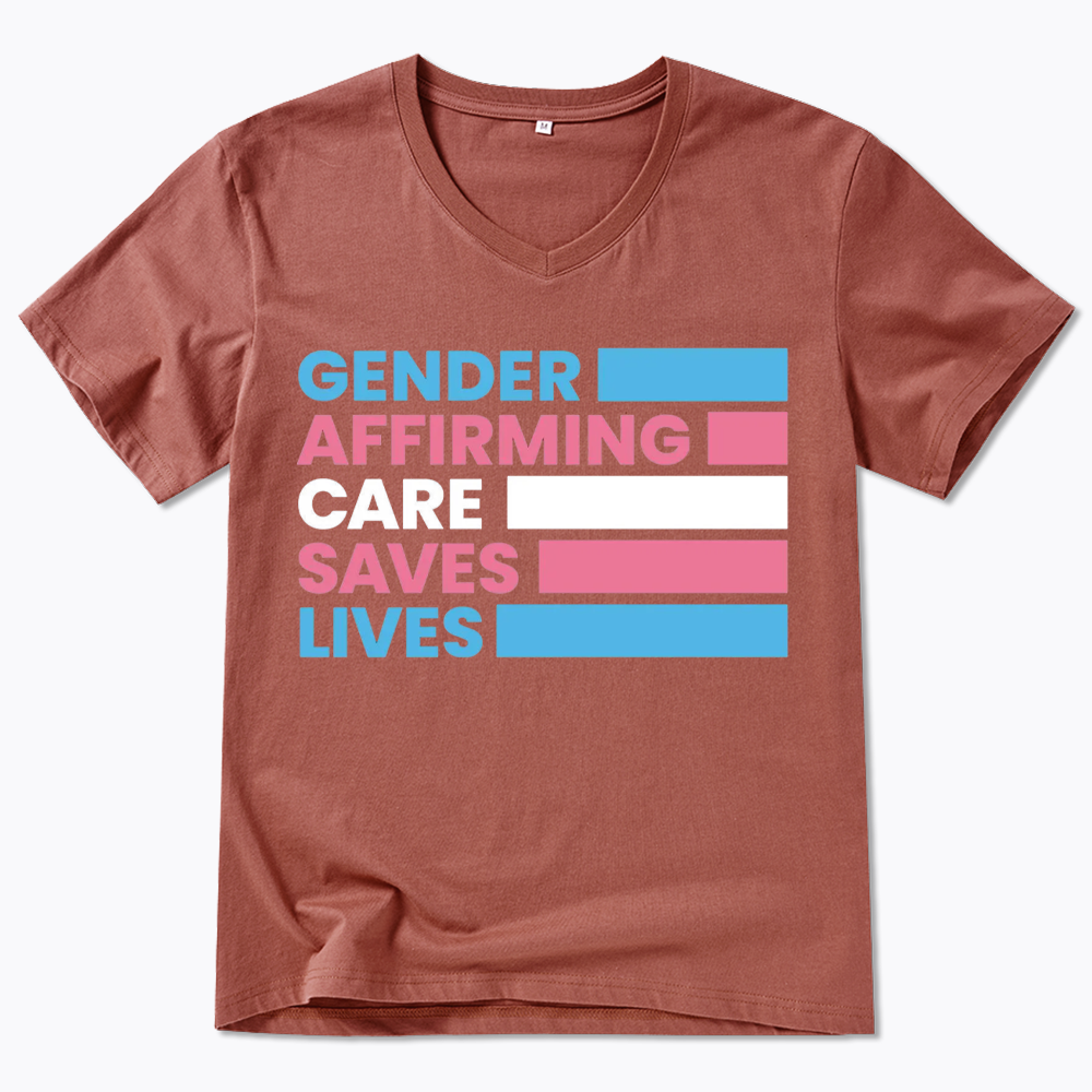 Gender Affirming Care Saves Lives V-Neck Classic T-Shirts