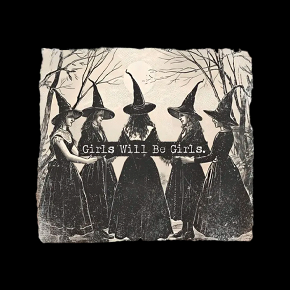 Girls Will Be Girls Witch Washed T-Shirt