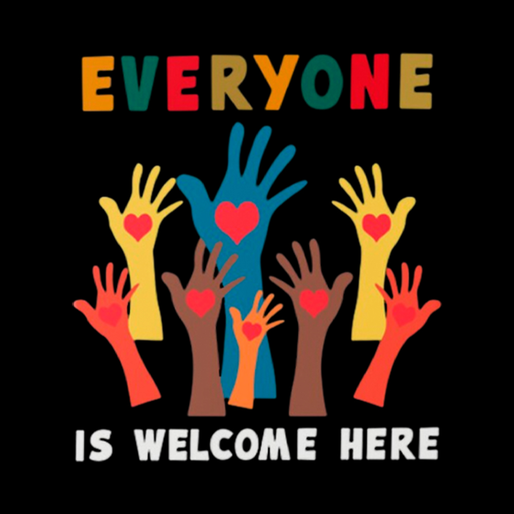 Everyone is Welcome Here Cropped T-Shirts