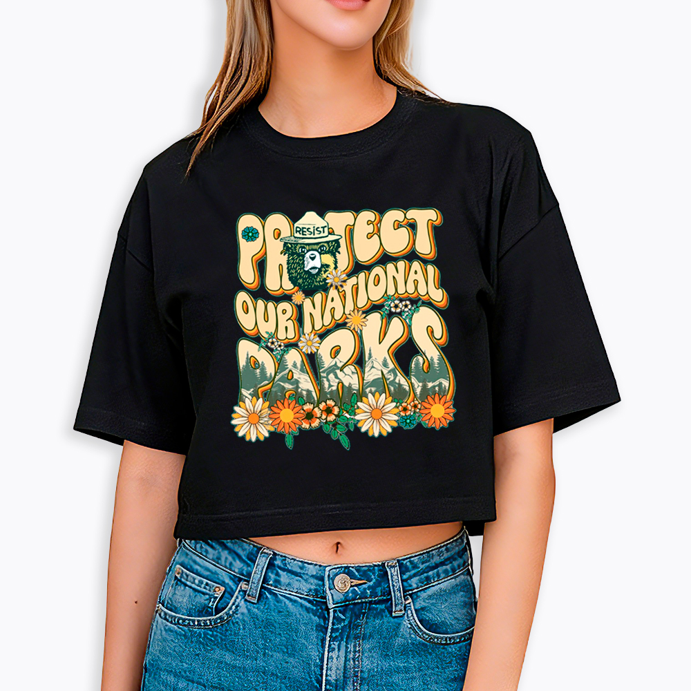 Protect Our National Parks Cropped T-Shirt