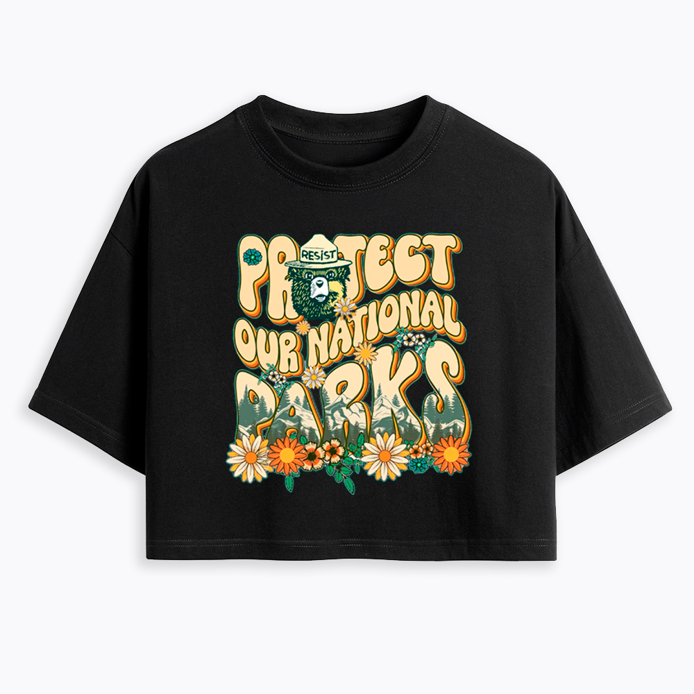 Protect Our National Parks Cropped T-Shirt