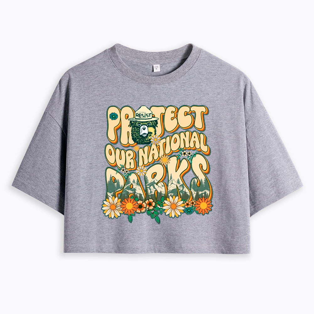 Protect Our National Parks Cropped T-Shirt