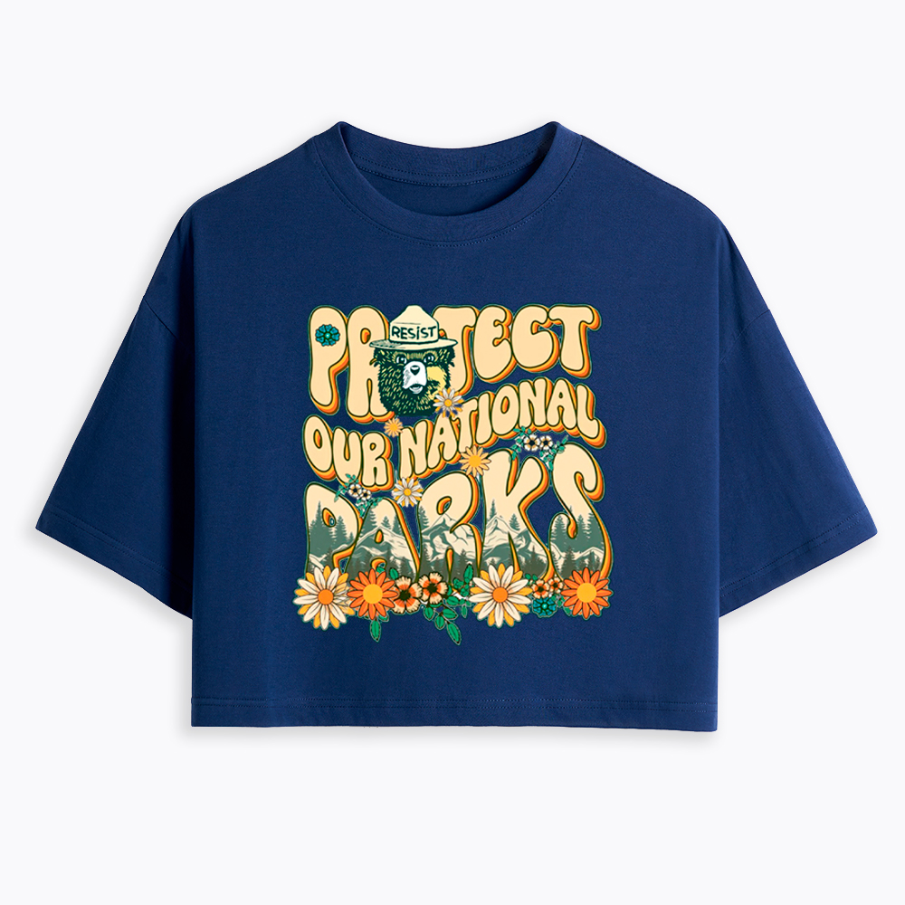 Protect Our National Parks Cropped T-Shirt