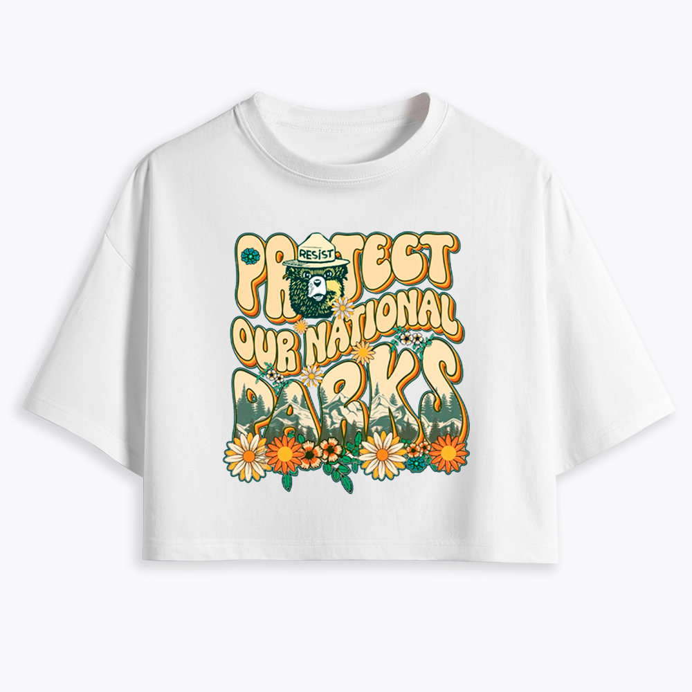 Protect Our National Parks Cropped T-Shirt